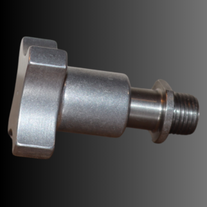 5/16"-18 Alum. Knob w/ S. Steel Shaft and Collet